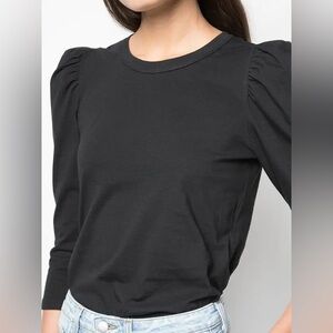 ALC Karlie Puff Sleeve T Shirt Black S